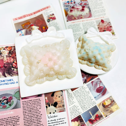 Princess Pillow Squishy - Pink & Blue Mini Sensory Pillow, Stress Relief & Anxiety Fidget Toy