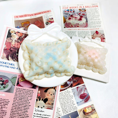 Princess Pillow Squishy - Pink & Blue Mini Sensory Pillow, Stress Relief & Anxiety Fidget Toy