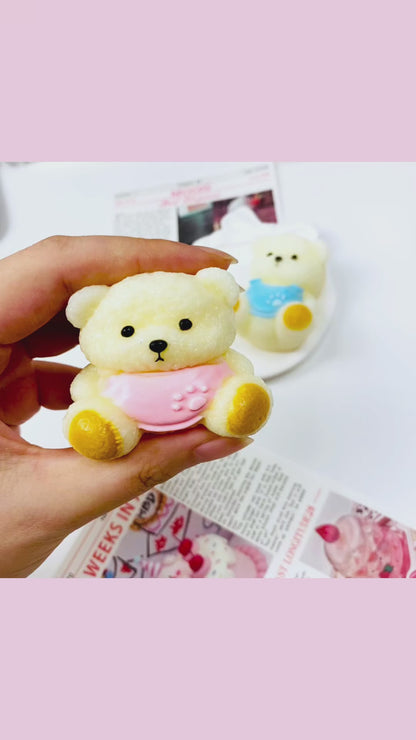 Belly Band Baby Bear Squishy - Pink & Blue Sensory Stress Relief Fidget Toy